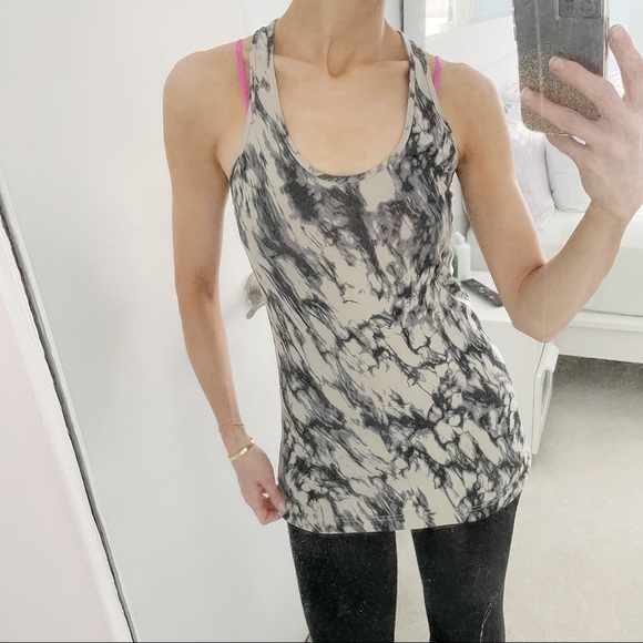 LULULEMON racer back marble print tank top 8 - Picture 2 of 7